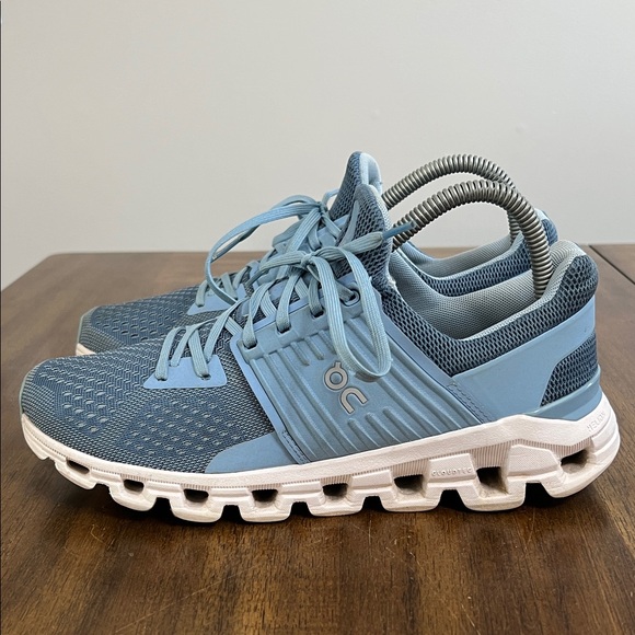 On Cloud Helion Cloudtec Running Sneakers in Light Blue Womens Size 8.5 - Picture 5 of 14
